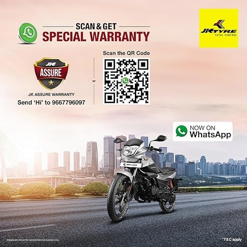 JK Tyre Blaze BA21 90/100 -10 Tubeless Scooter Tyre